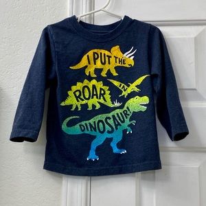 Toddler Boys LS Dinosaur T-shirt 2T